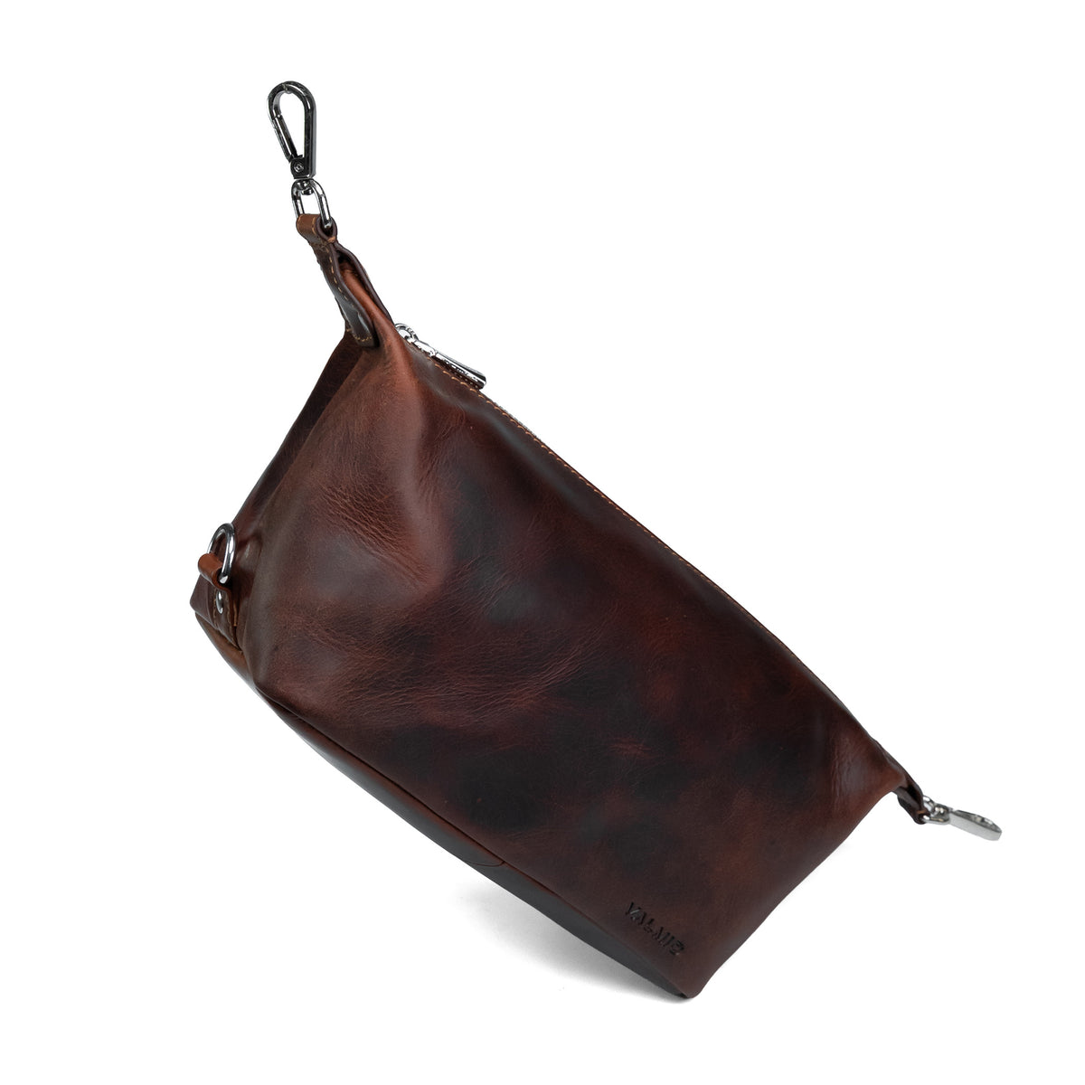 Men's Leather Toiletry Bag Valmio Kabo - Brown