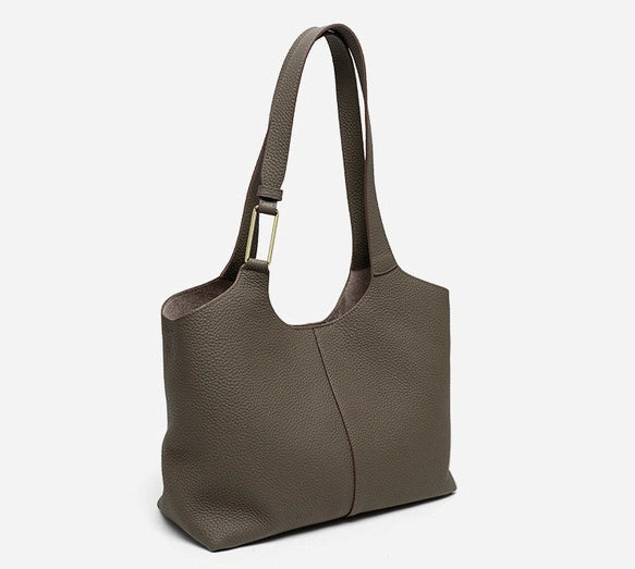 Valmio Terina Leder Damenhandtasche - Kaffee