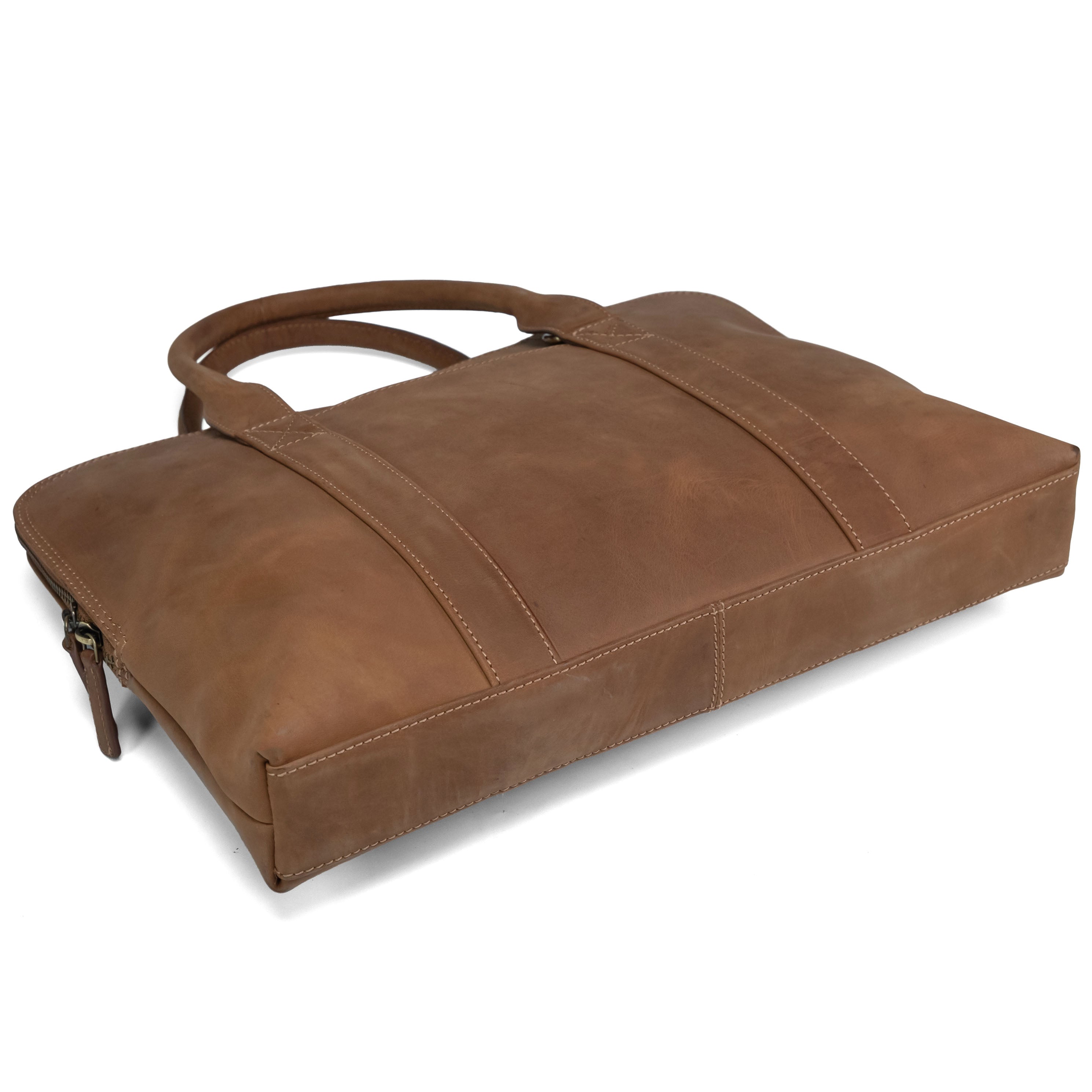 Valmio Wildleder-Laptoptasche Braun