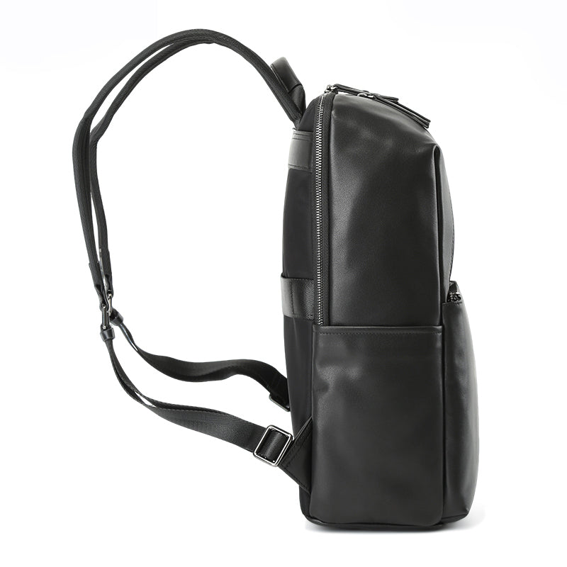 Leather Backpack Valmio Astor – Black