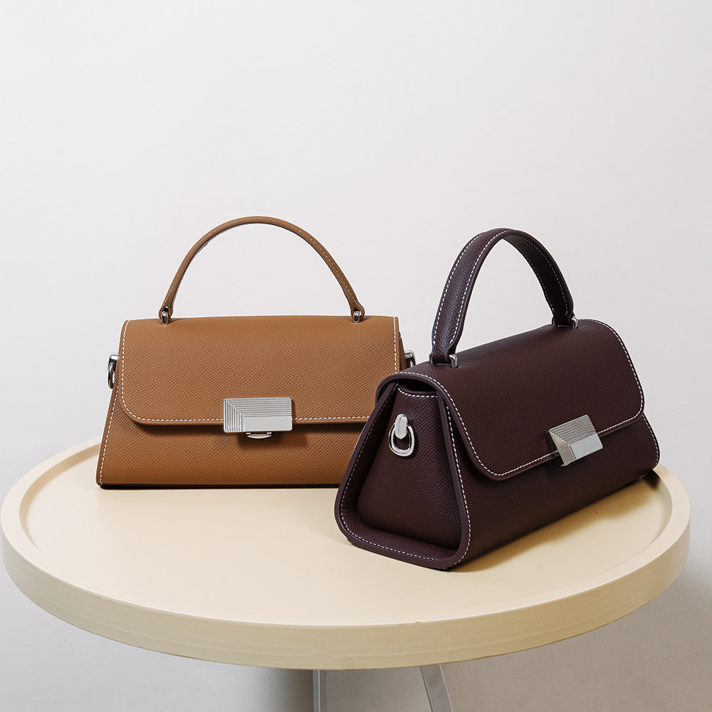 Valmio Rivana leather women's handbag - brown