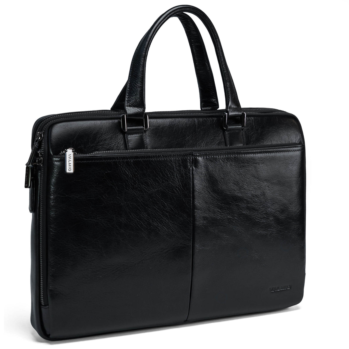 Genuine leather bag Valmio Gentry Black