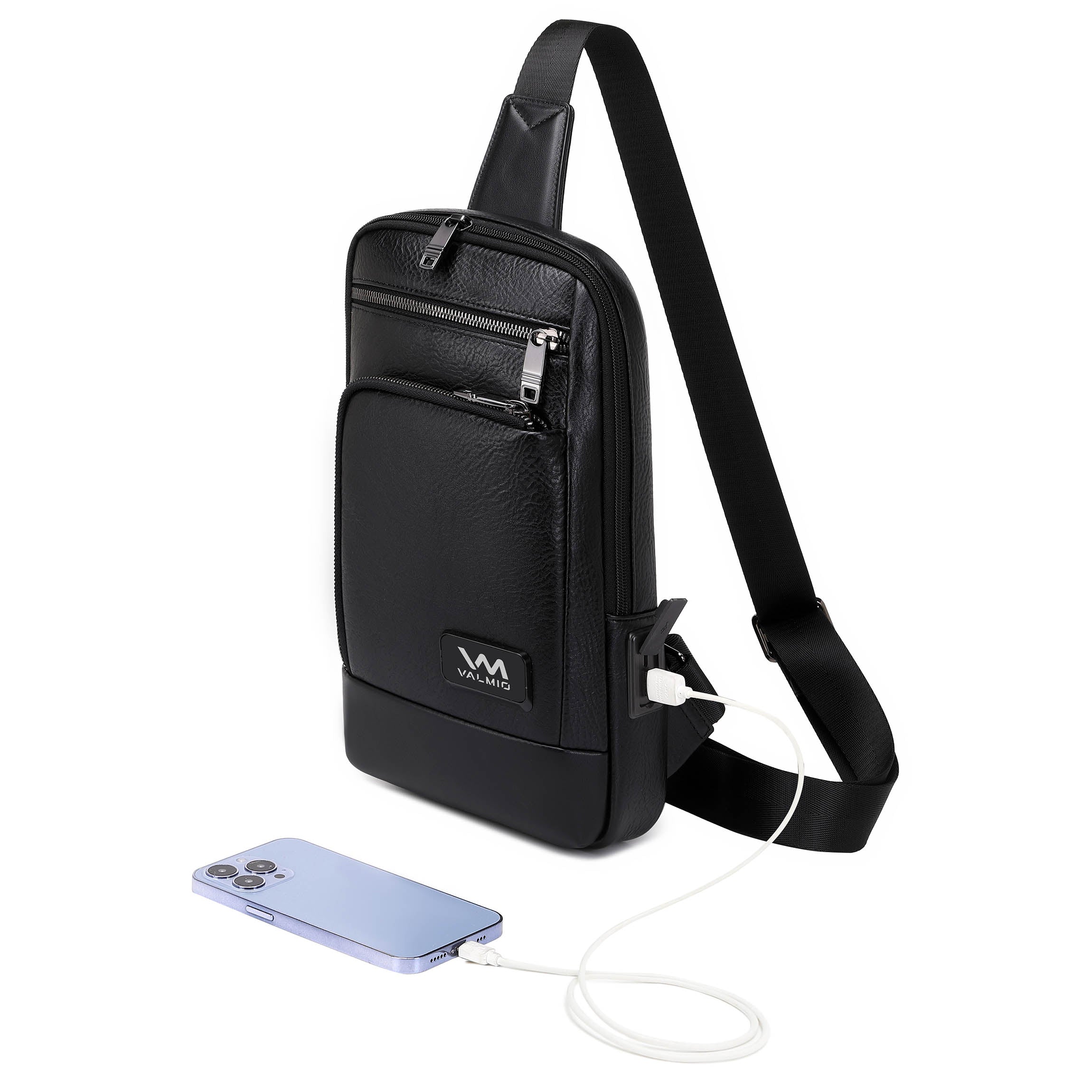 Valmio Nordi Schultertasche – schwarz