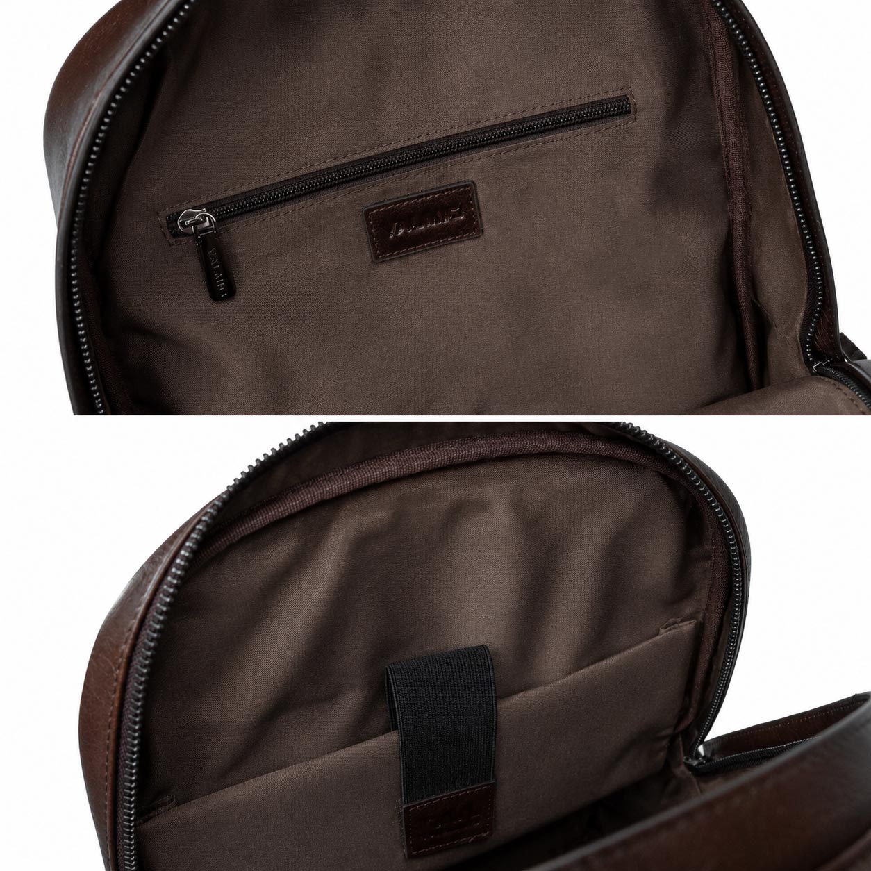 Valmio Borton leather backpack - light brown