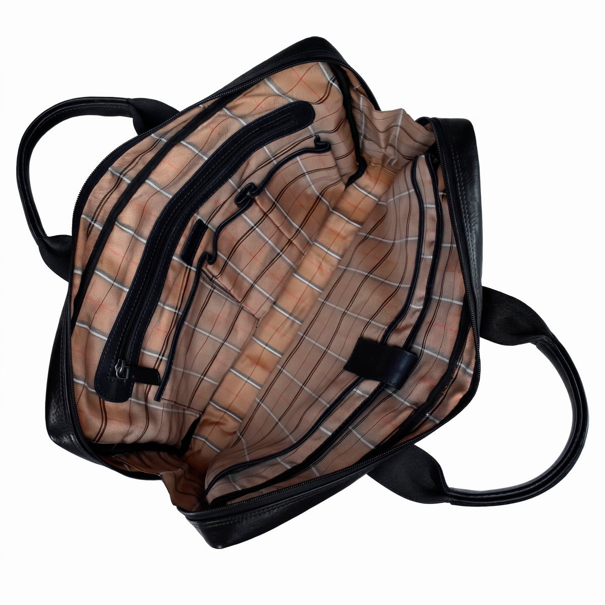 Valmio Lids Laptoptasche aus Vollnarbenleder in Schwarz für Herren
