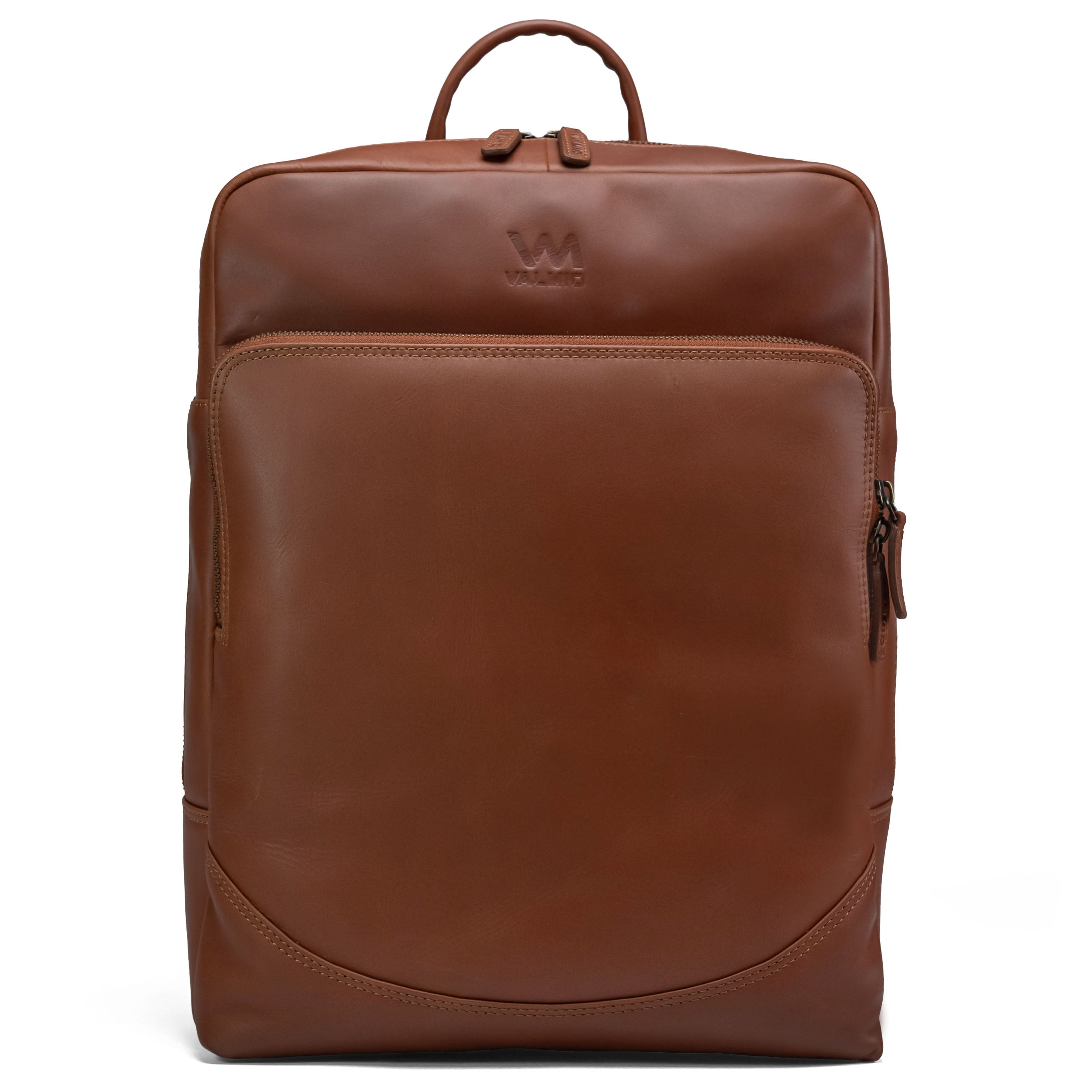 Valmio Axis Lederrucksack Cognac