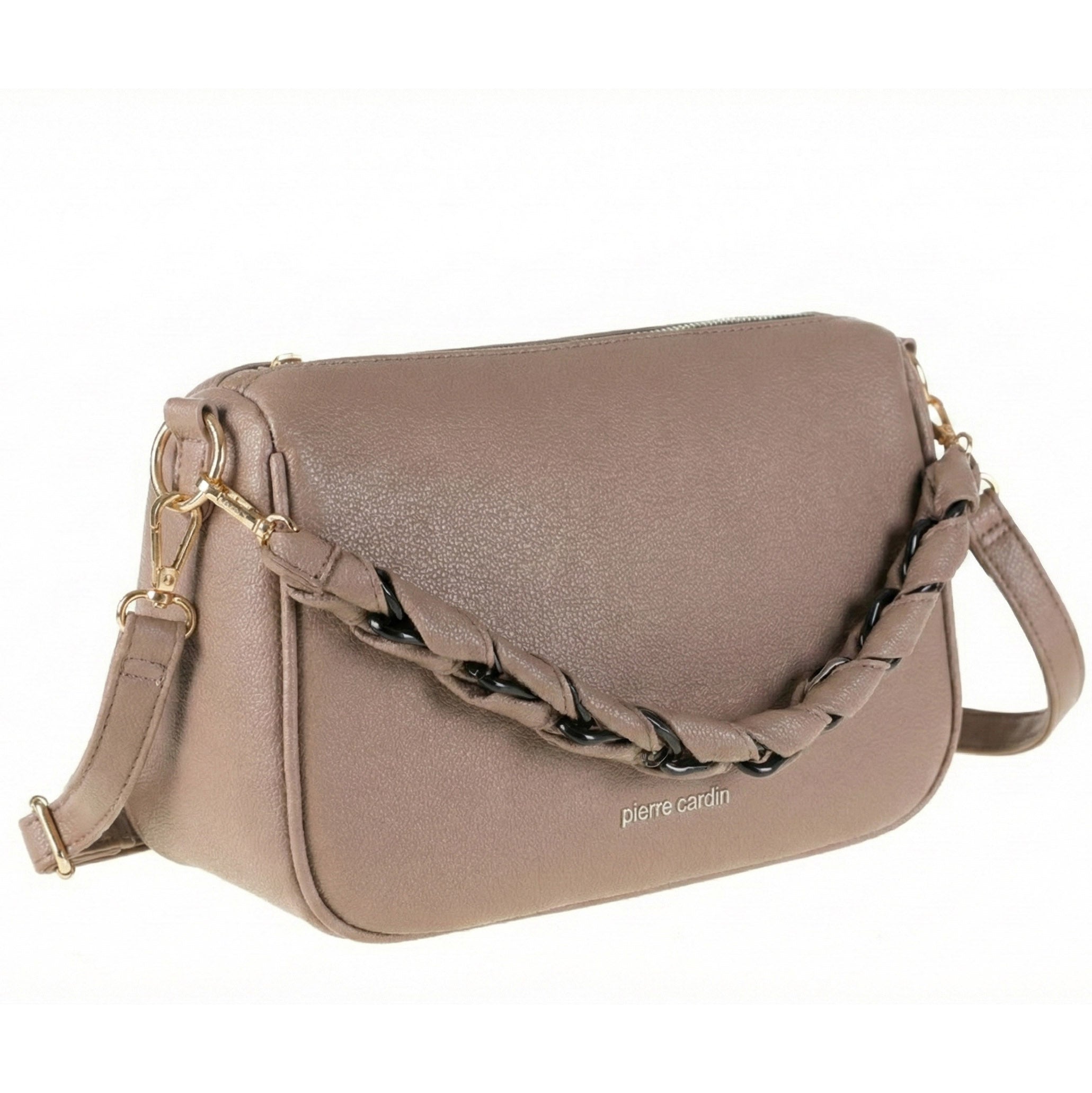 PIERRE CARDIN WX21 306 Taupe eco-leather handbag