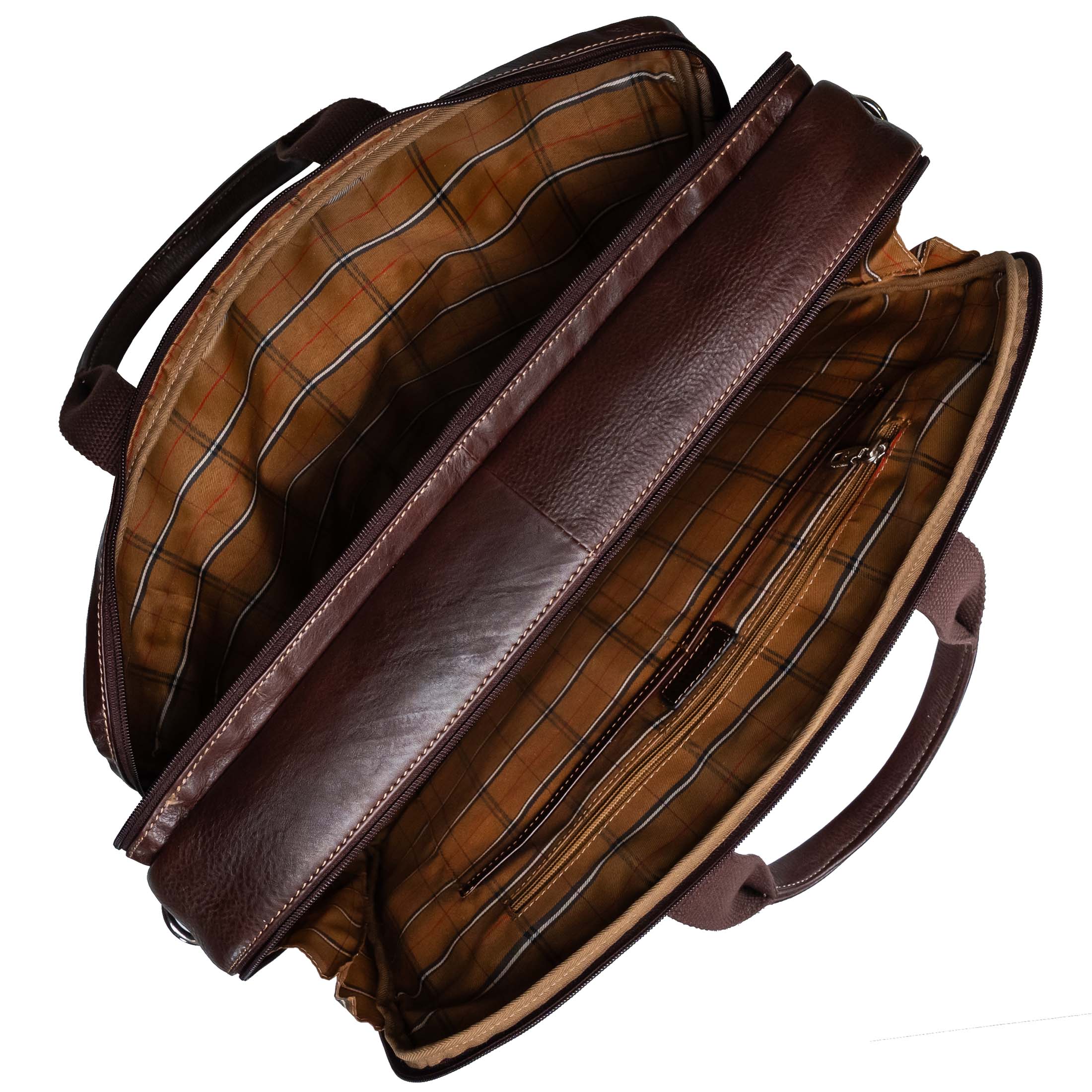 Valmio Vigo Genuine Leather Bag Brown