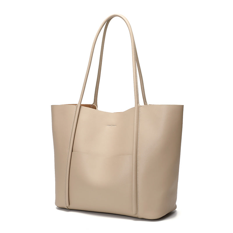 Valmio Tonora Leder Damen Tasche - Beige