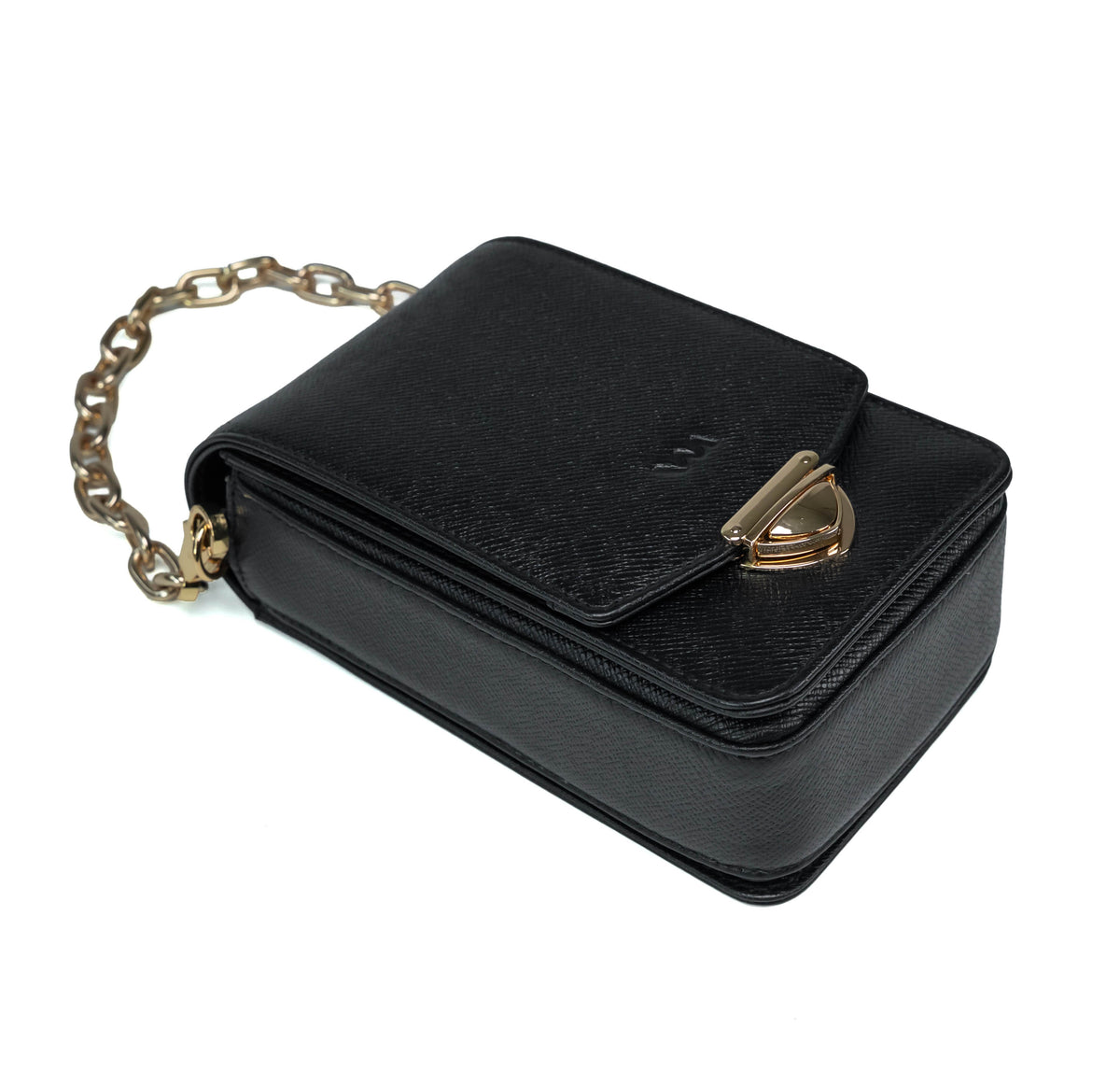 Valmio Bold Women's Leather Handbag Black