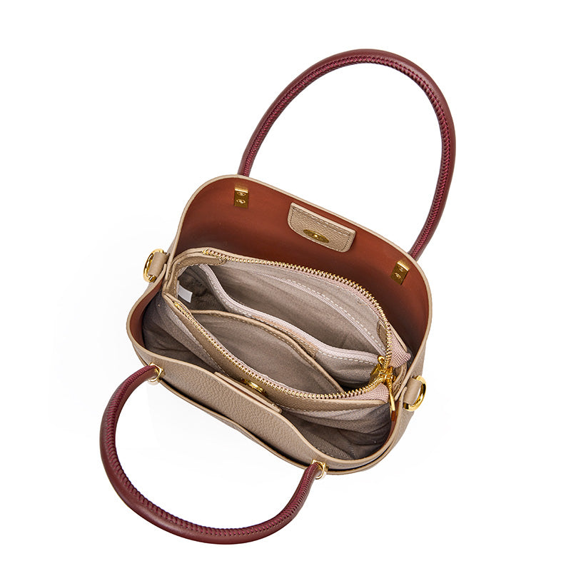 Valmio Karina Leder Damen Tasche - Gelb