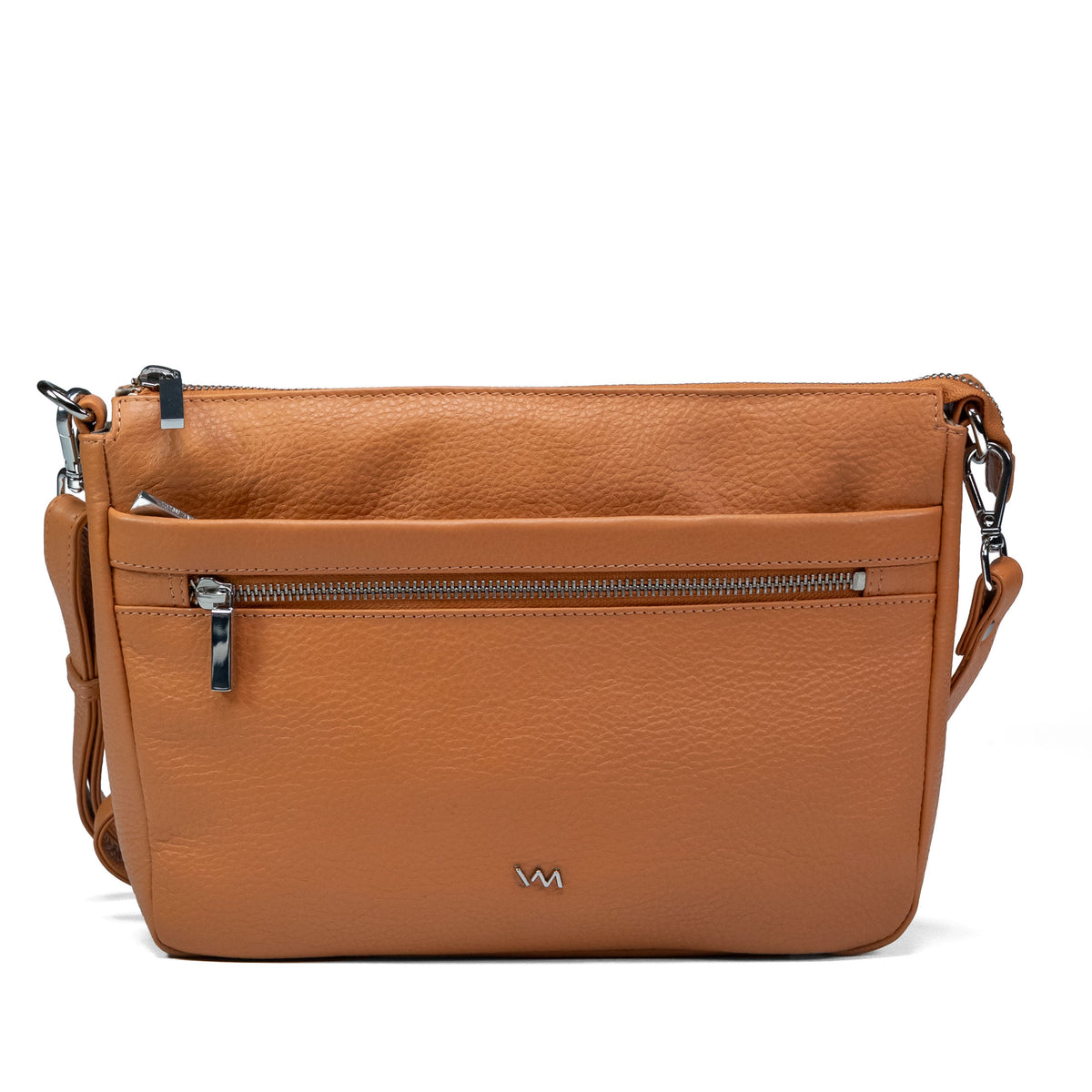 Damen-Ledertasche zum Umhängen Valmio Arina - Orange