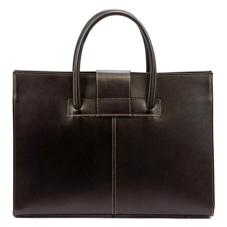 Leather Handbag Camilla 778 Brown