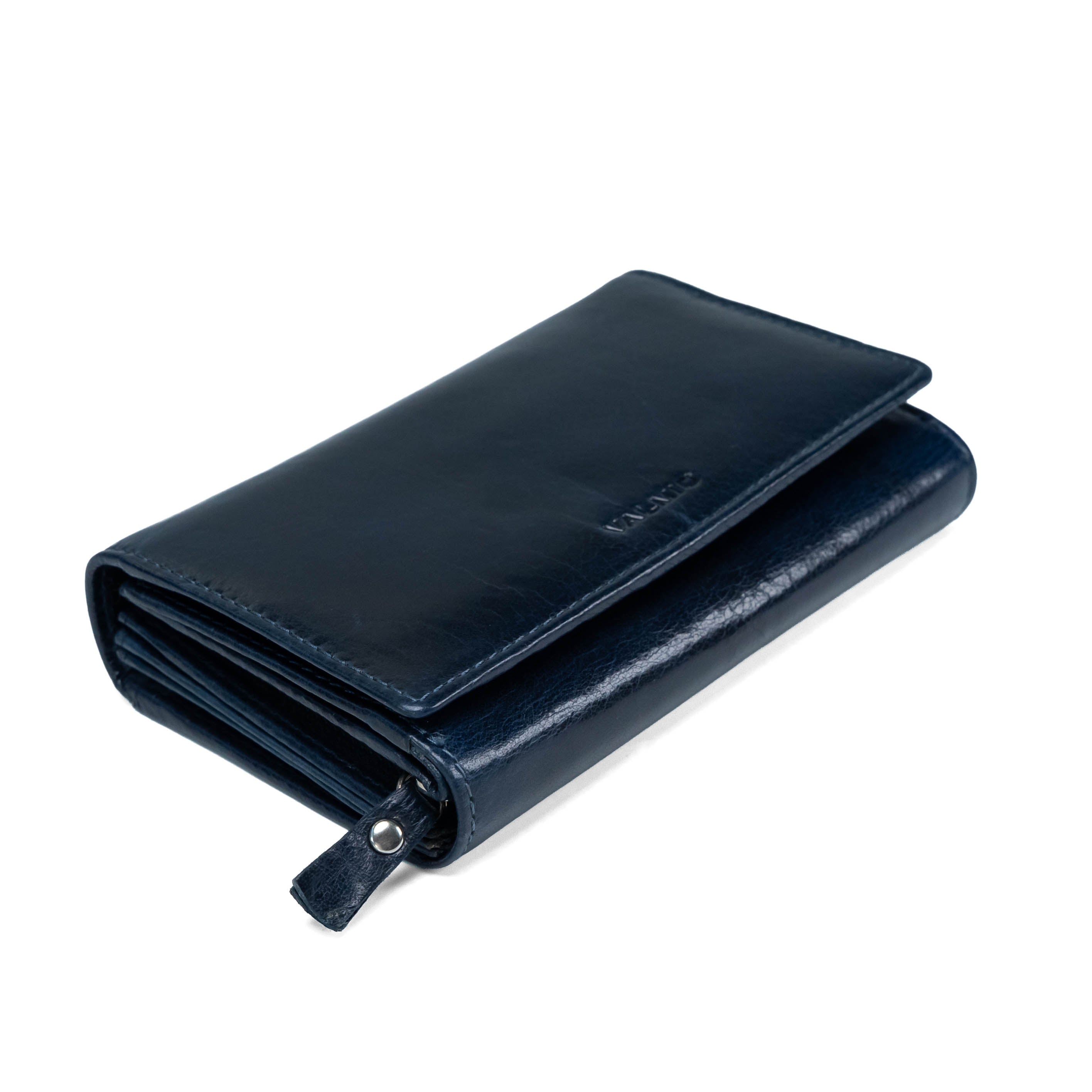 Women's Leather Wallet Valmio Nyos 2430 Dark Blue