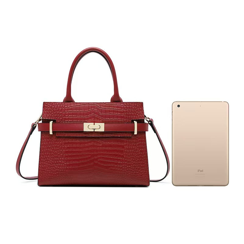 Valmio Kerina Leder Damen Tasche - Rot