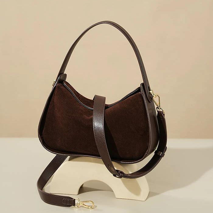 Valmio Nerissa leather women's handbag - dark brown