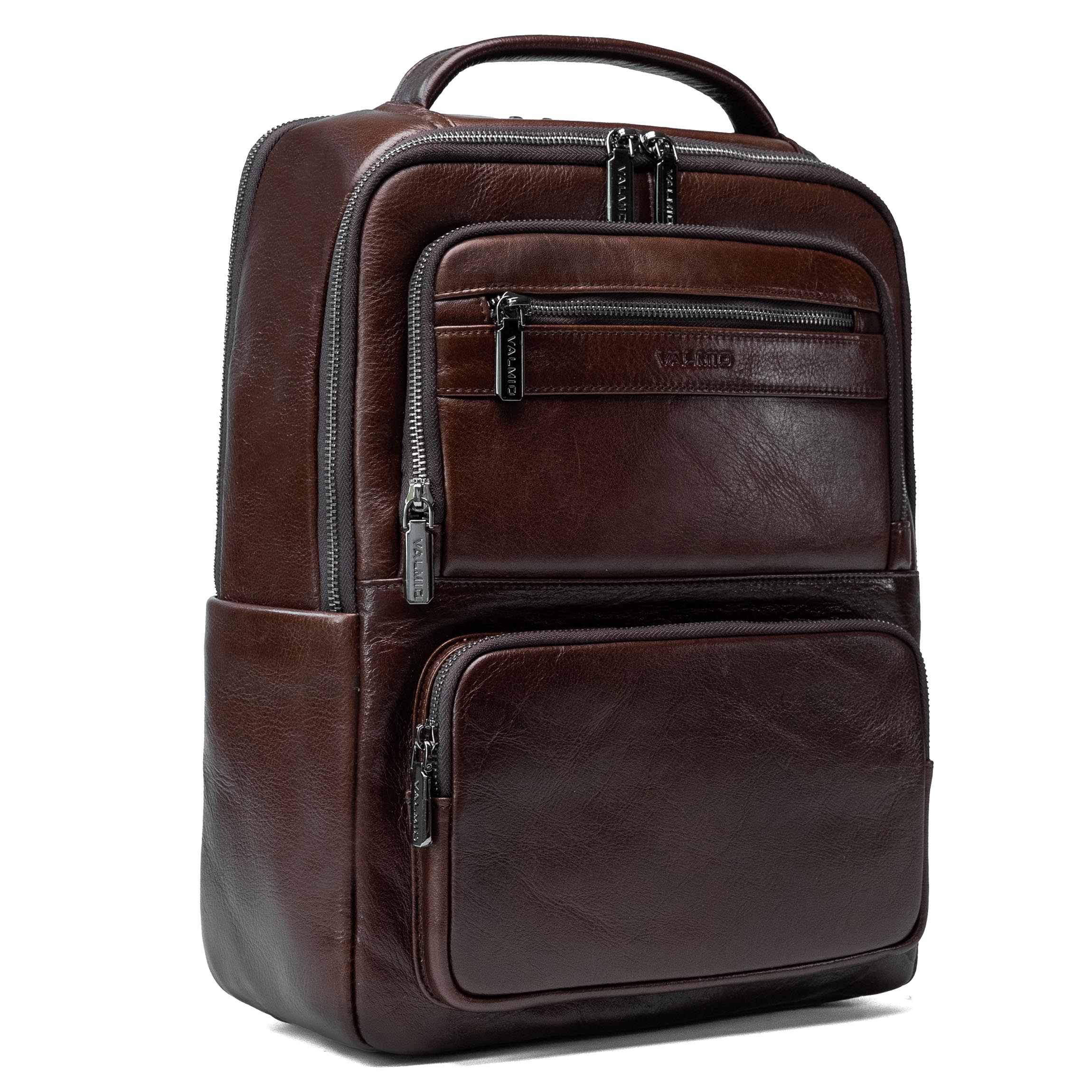 Valmio Kordon luxuriöser Leder-Rucksack - braun
