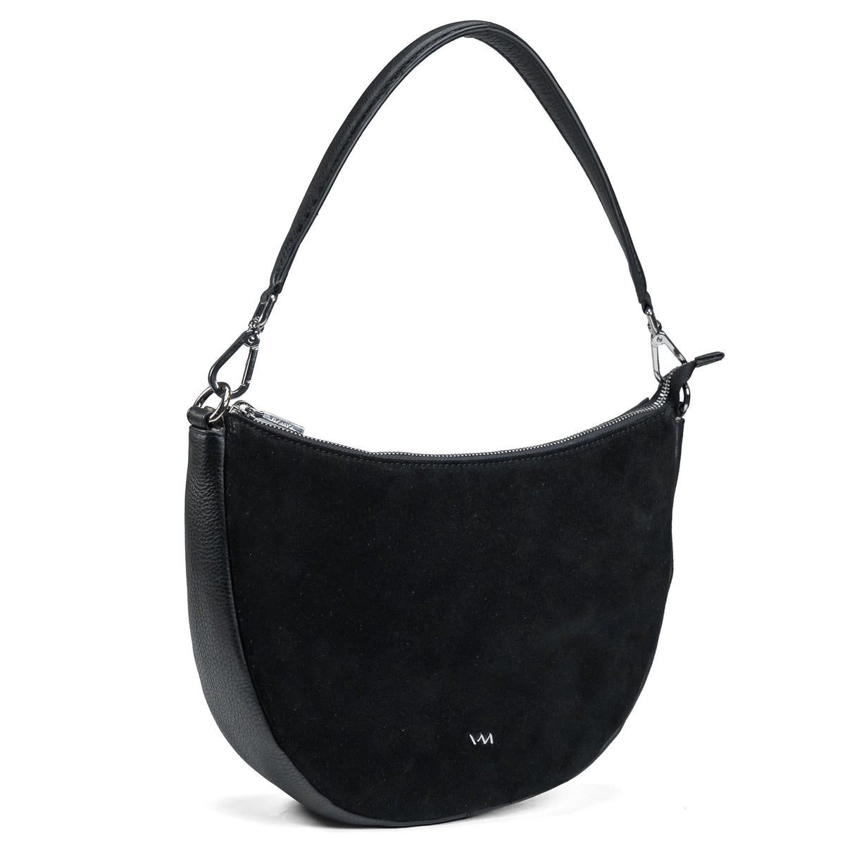 Women's Leather Crossbody Bag Valmio Selena - Black