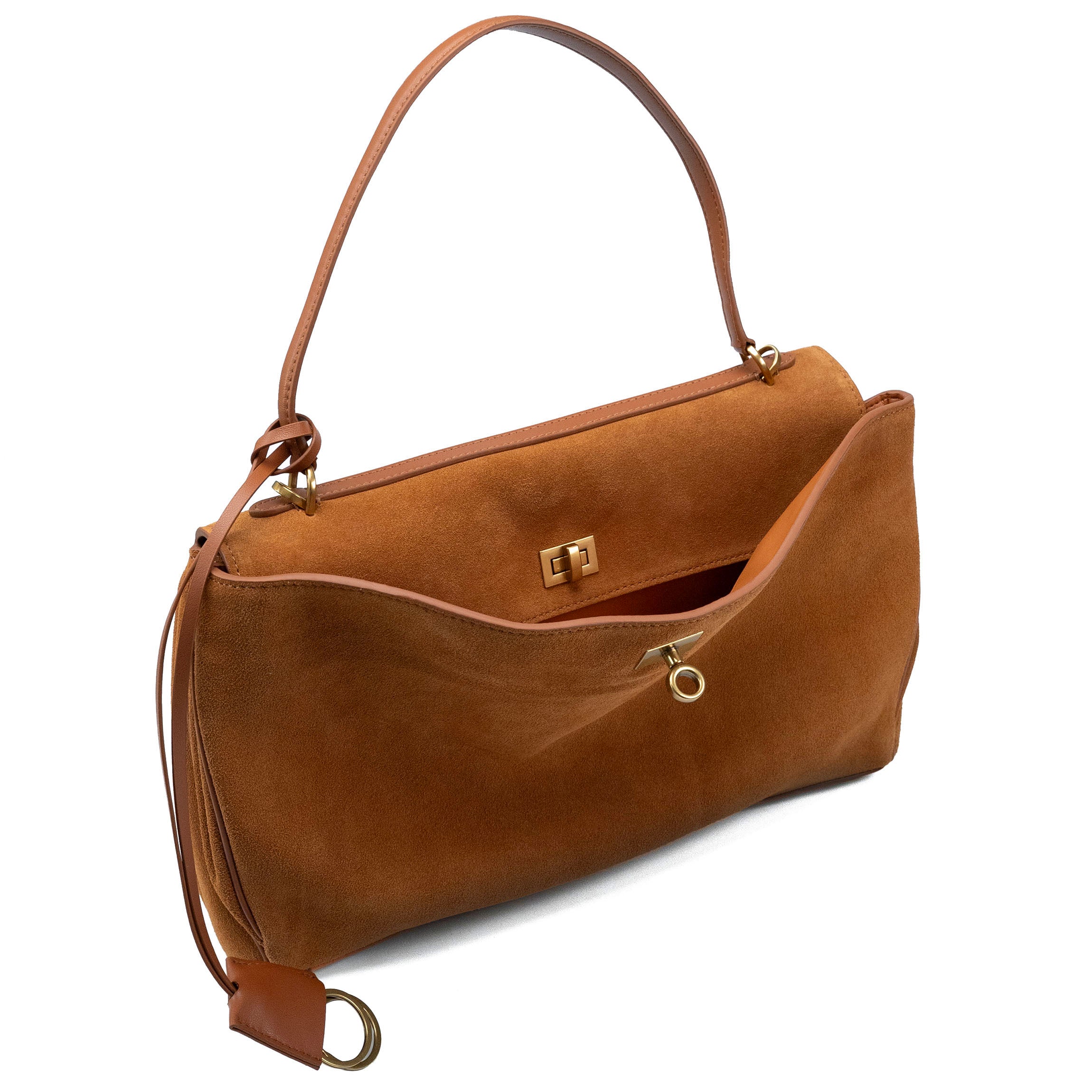Valmio Lirena leather women's handbag - light brown