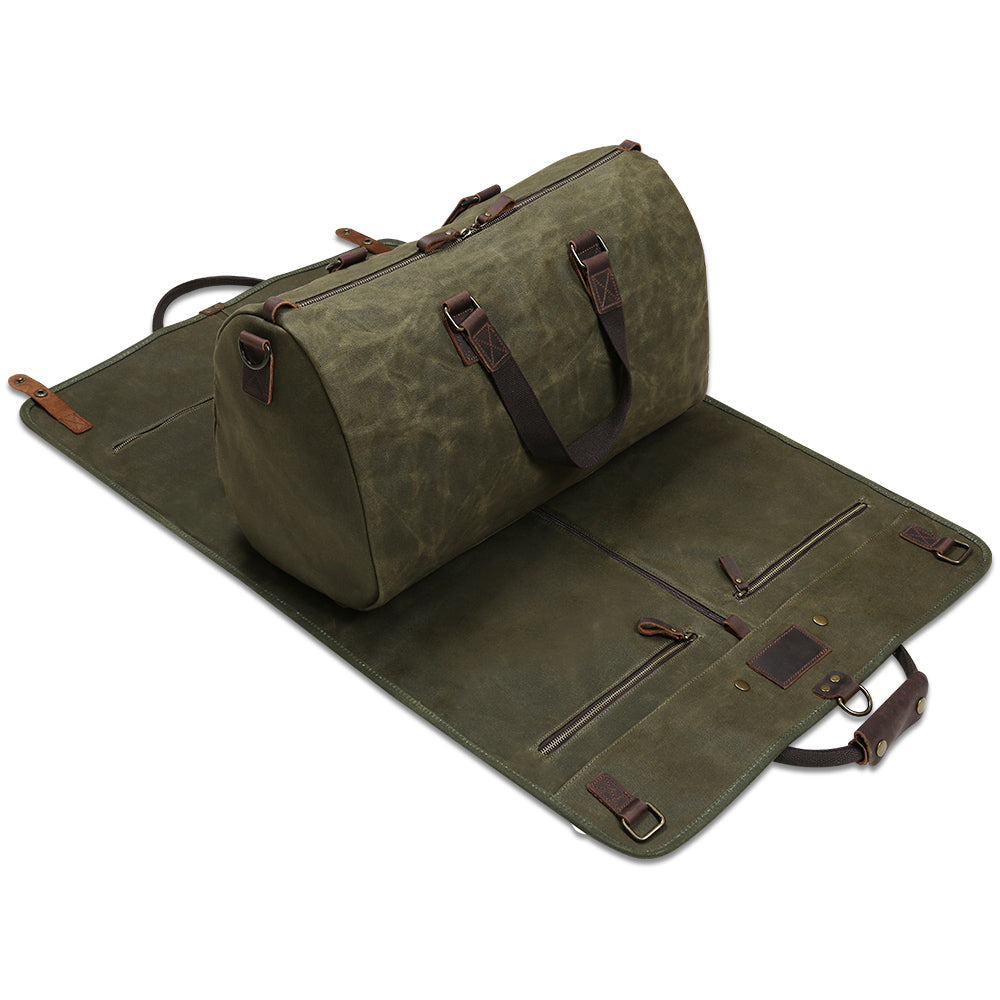 Green Duffle bag Bag Carry Travel 2in1