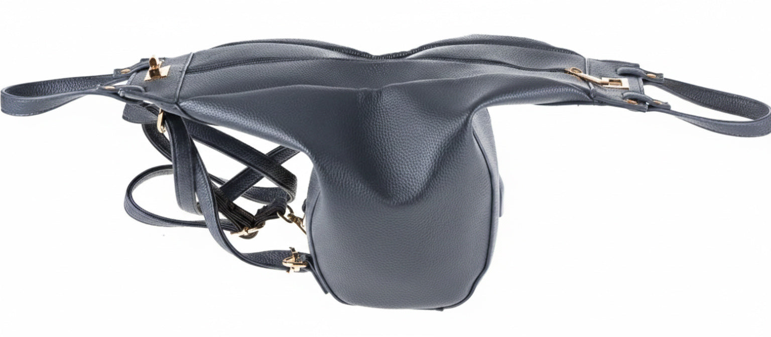 Pierre Cardin eco-leather backpack 23954 JEANS