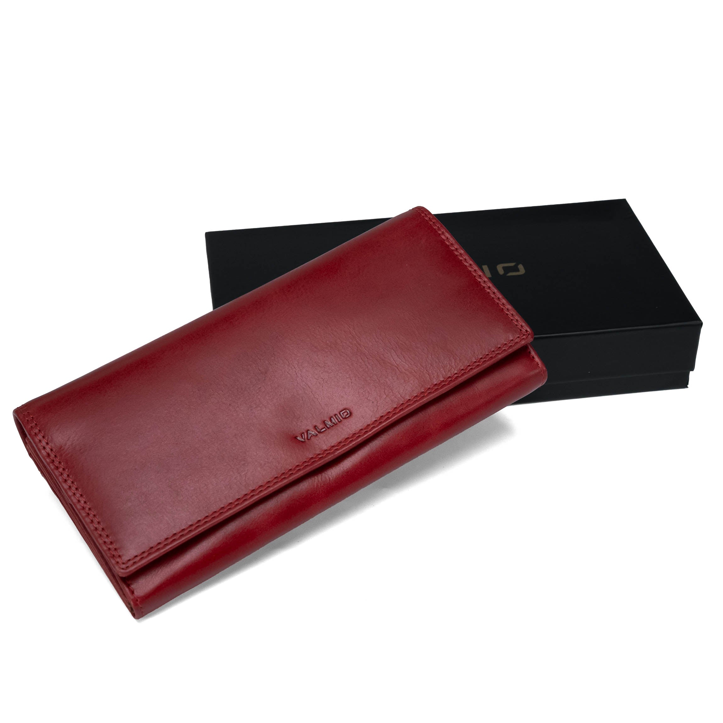 Women's Leather Wallet Valmio Kelimutu 2437 Portwine