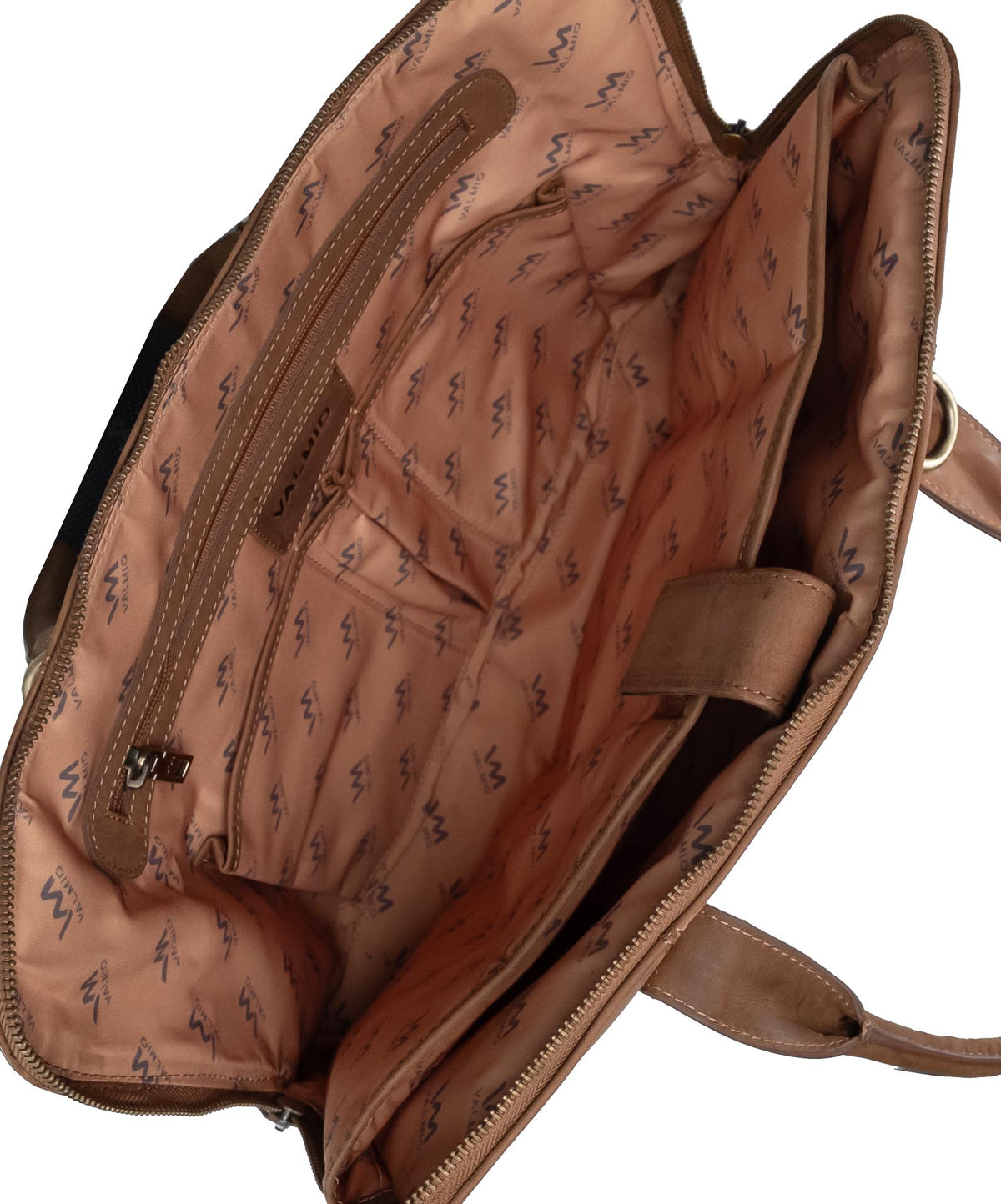 Valmio Wildleder-Laptoptasche Braun