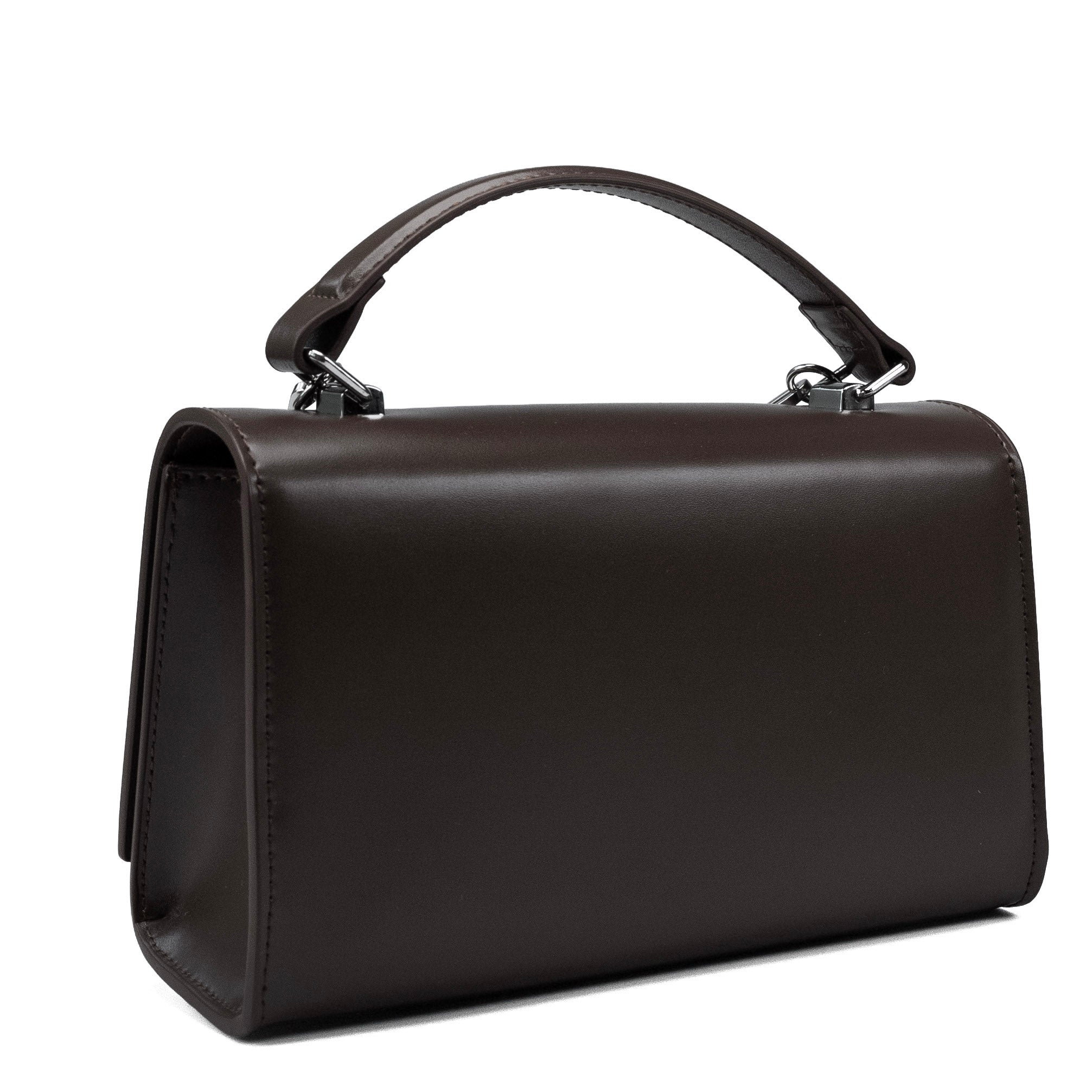 Valmio Rinora leather women's handbag - dark brown