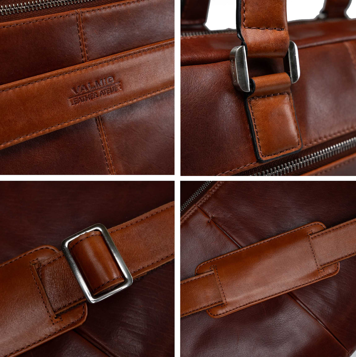 Valmio Assets Genuine Leather Bag Brown