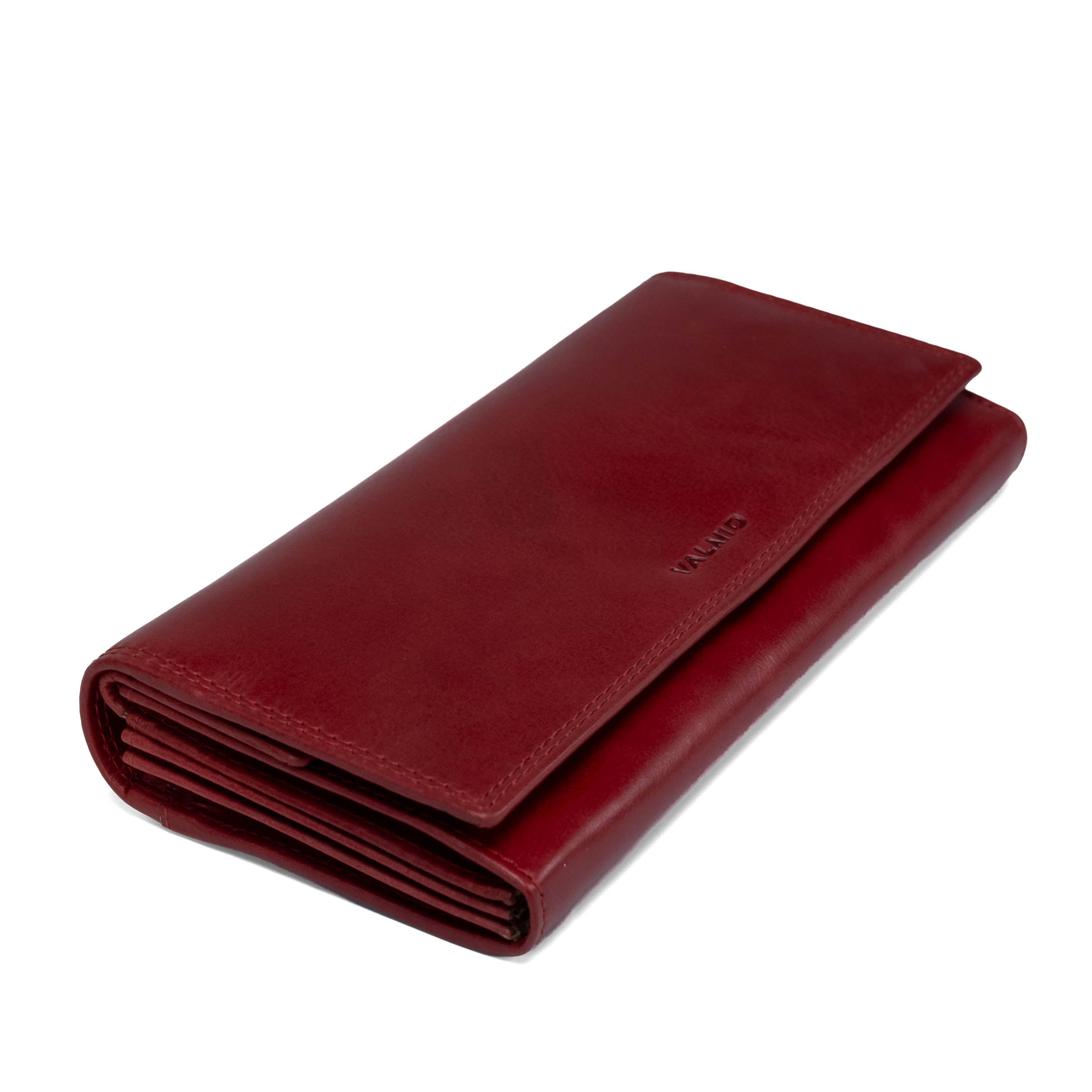 Women's Leather Wallet Valmio Kelimutu 2437 Portwine