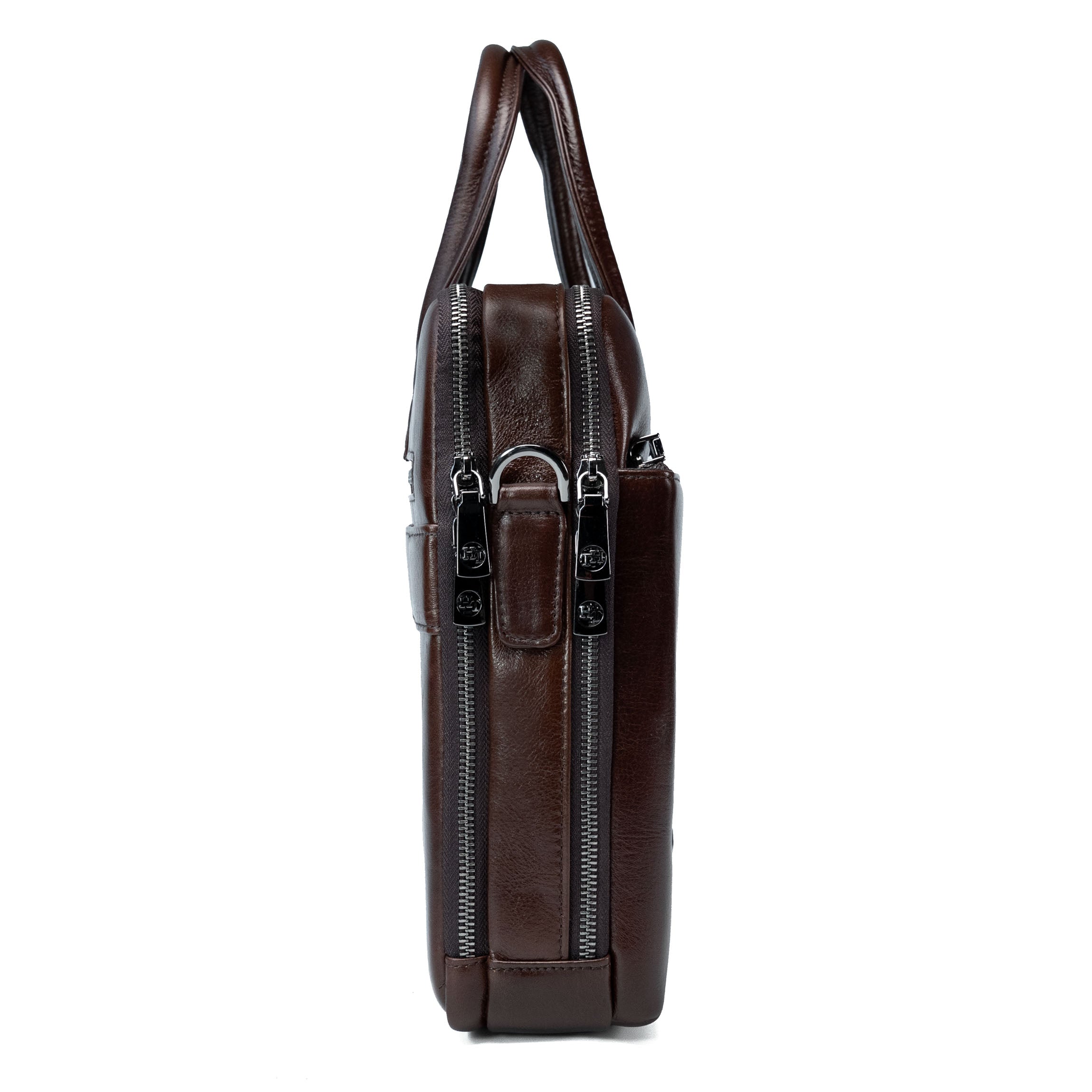 Borto braune Leder-Laptoptasche