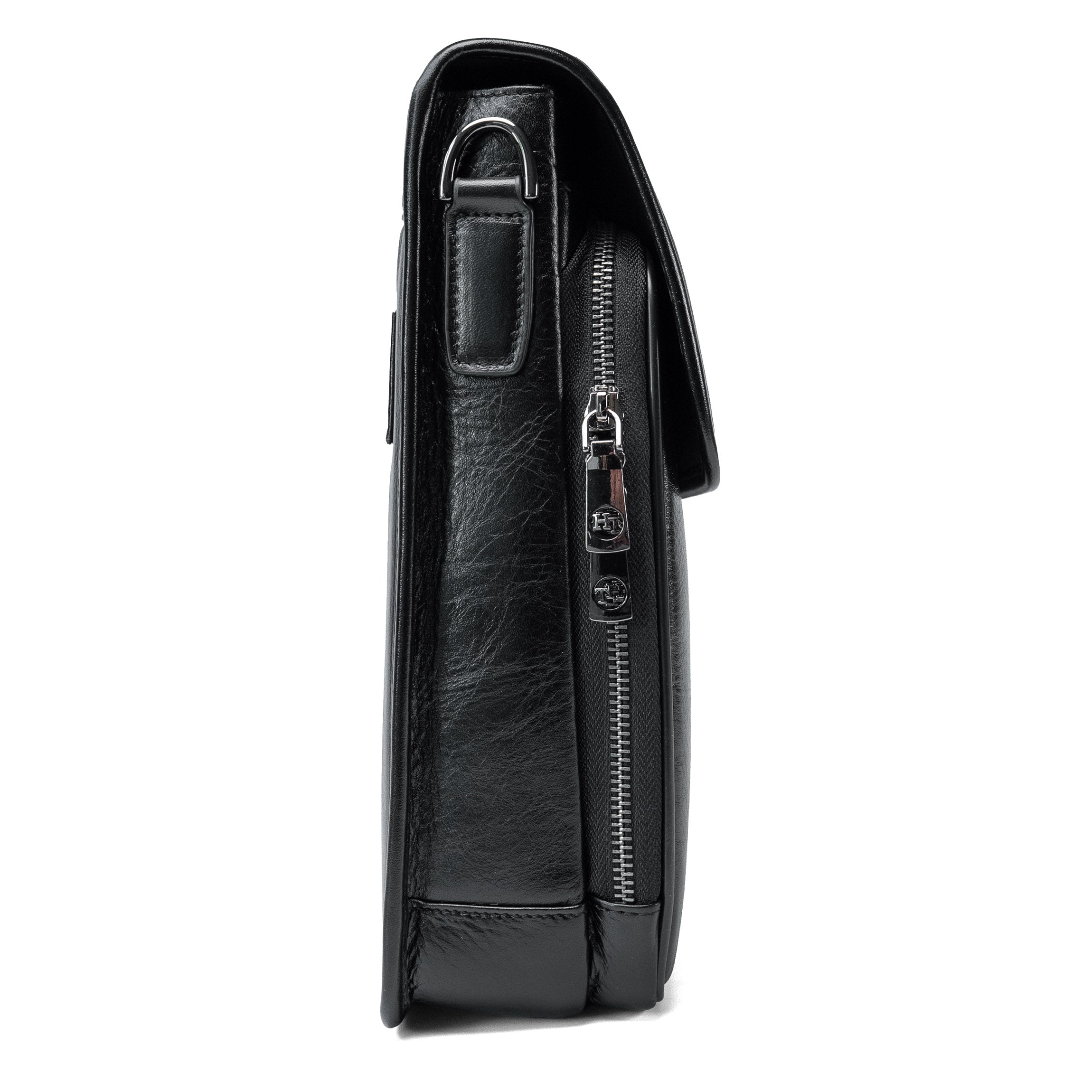 Aenso schwarze Herren Leder-Aktentasche