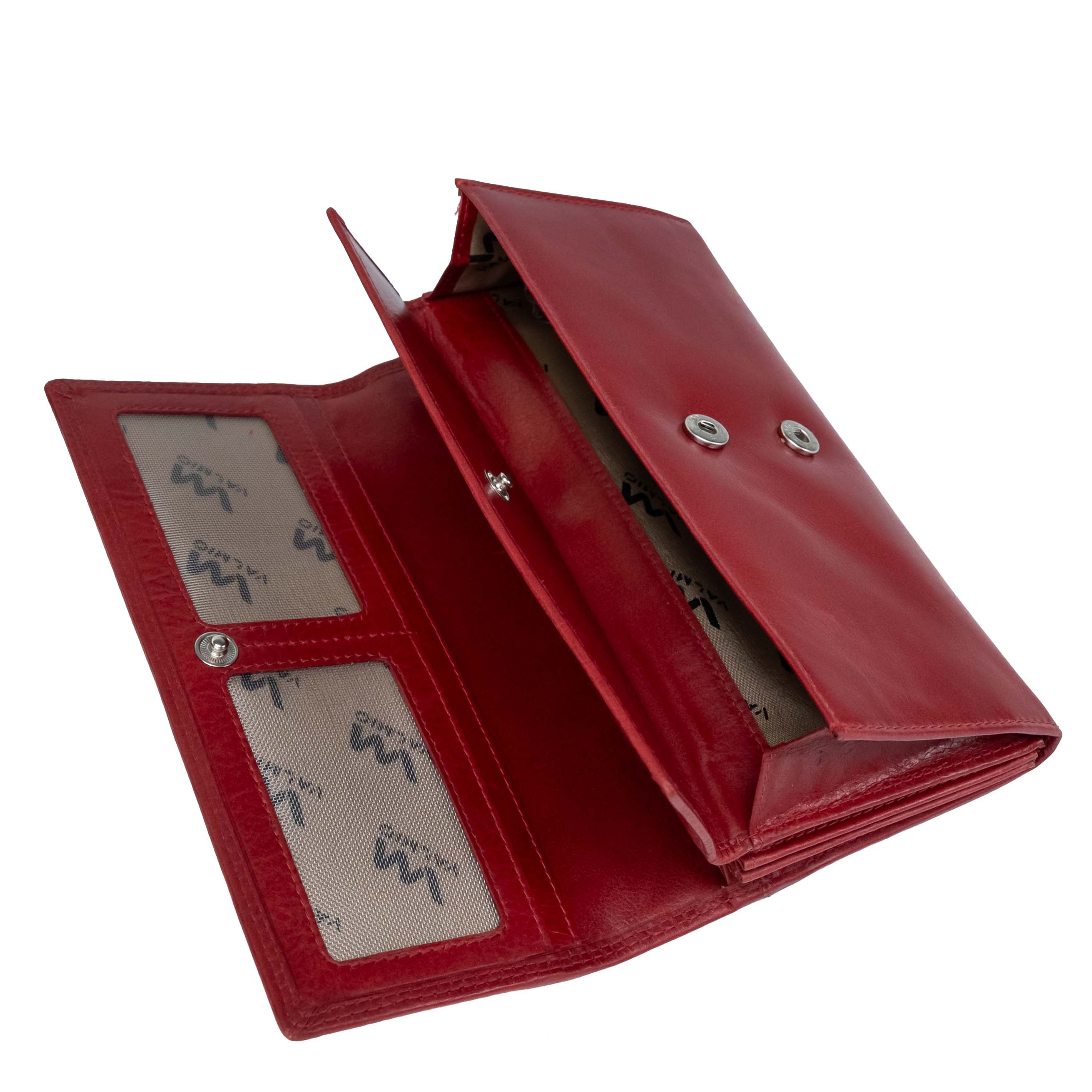 Women's Leather Wallet Valmio Kelimutu 2437 Portwine
