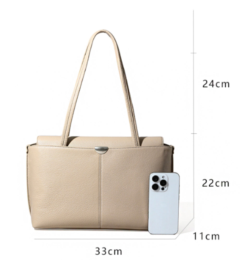 Valmio Denora leather women's handbag - mocha