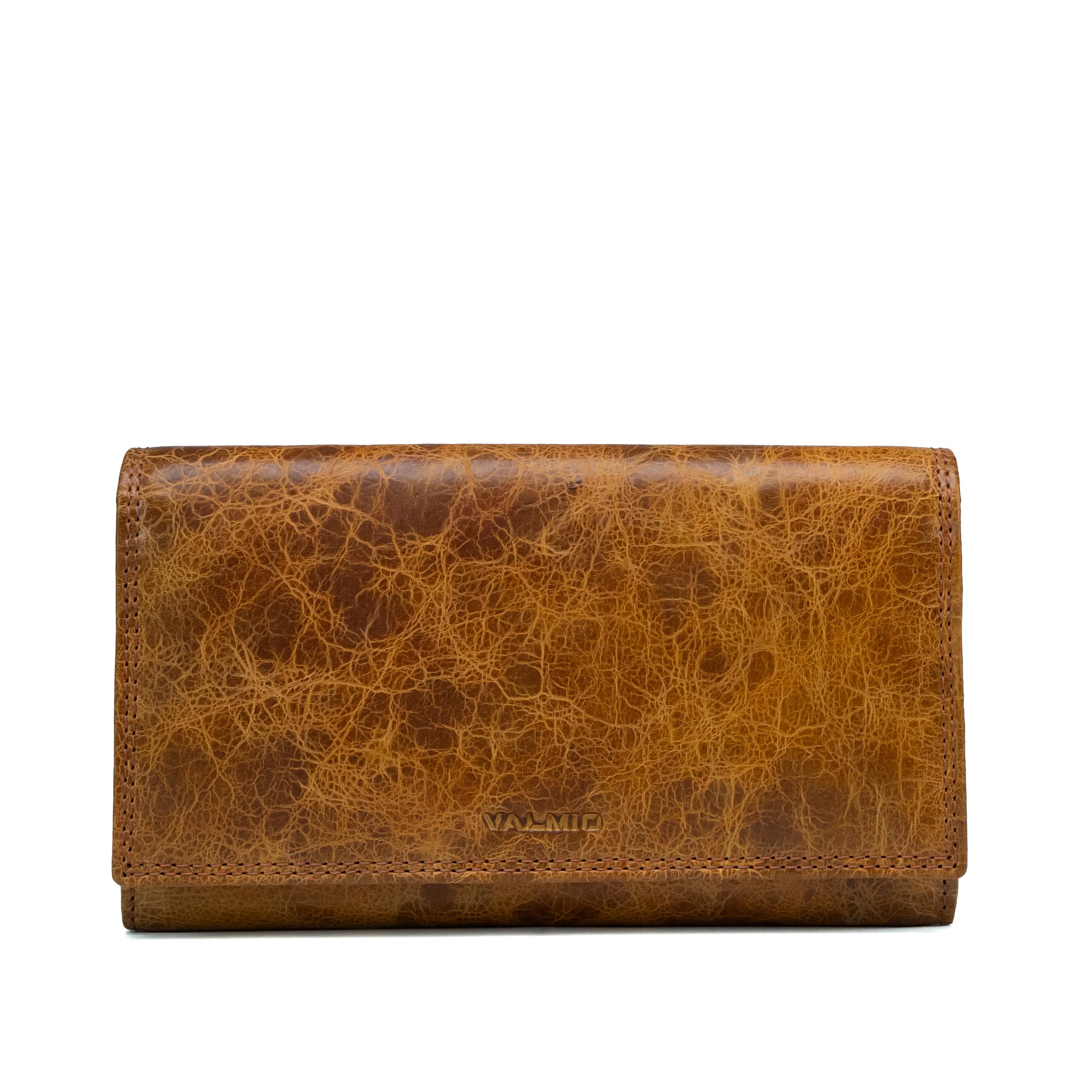 Damenlederportemonnaie Valmio Nook 2436 Cognac