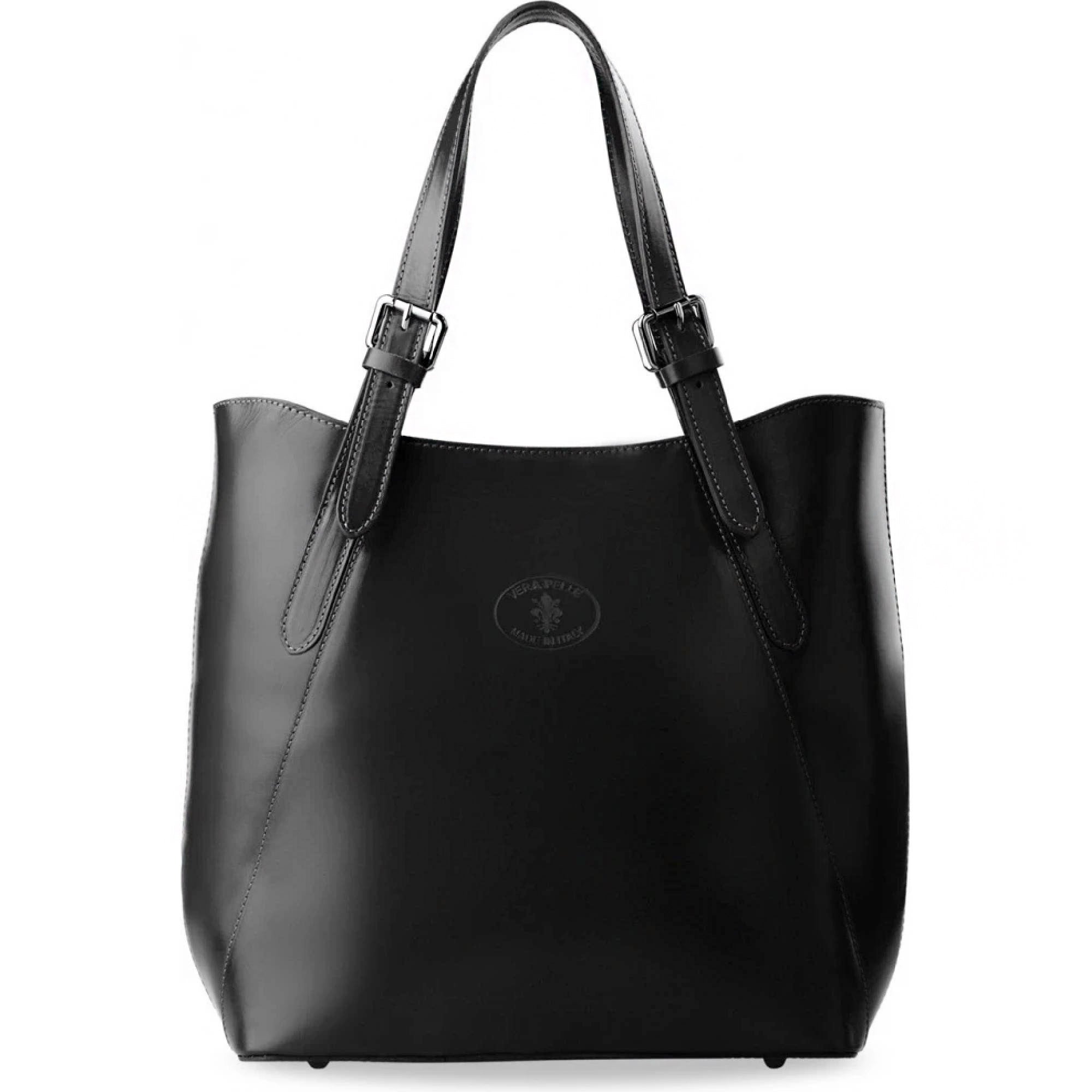 FLORENCE 847 Black Leather Handbag