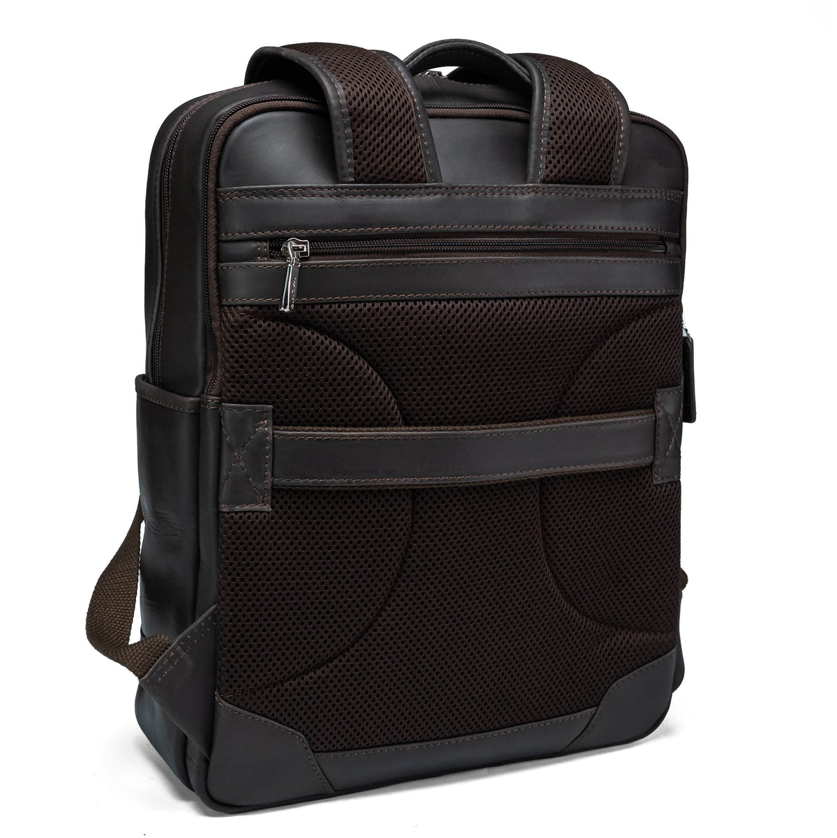 Lederrucksack Valmio York - Braun