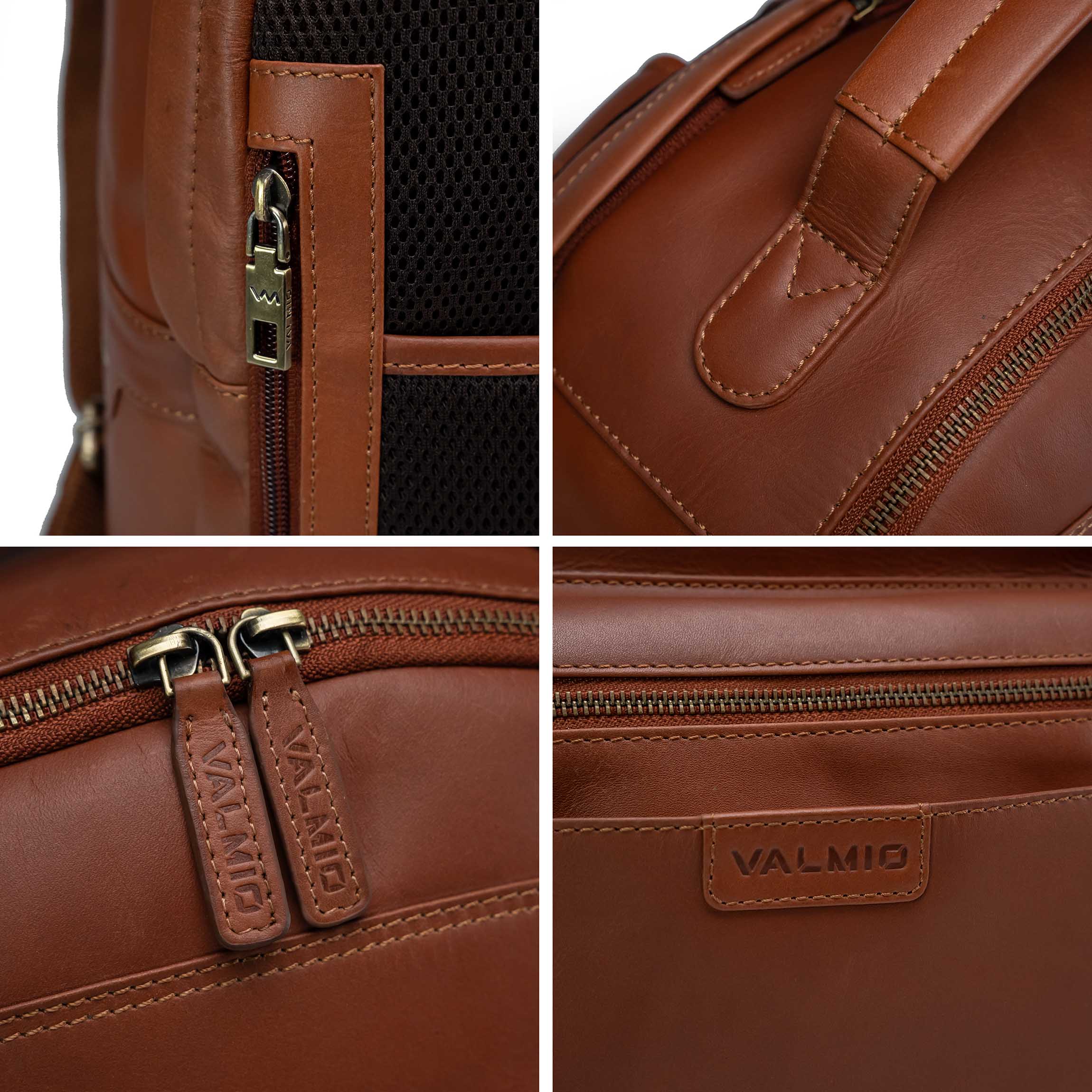 Valmio Royal Lederrucksack Cognac