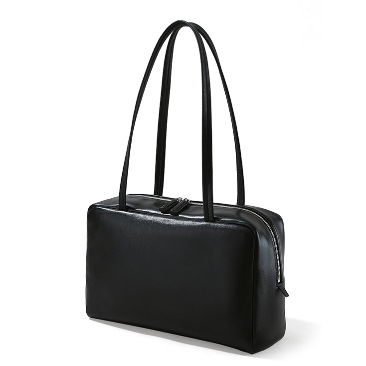 Valmio Kirana Leder Damenhandtasche - Schwarz