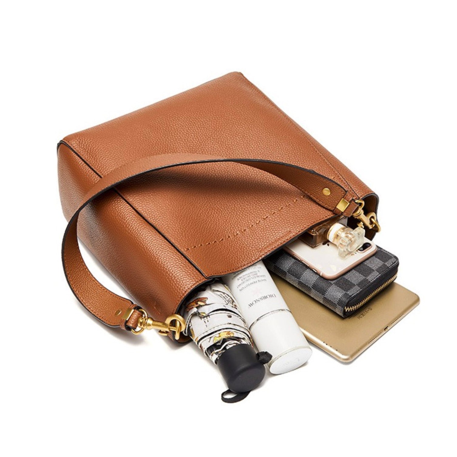 Valmio Relina Leather Women's Bag - Brown