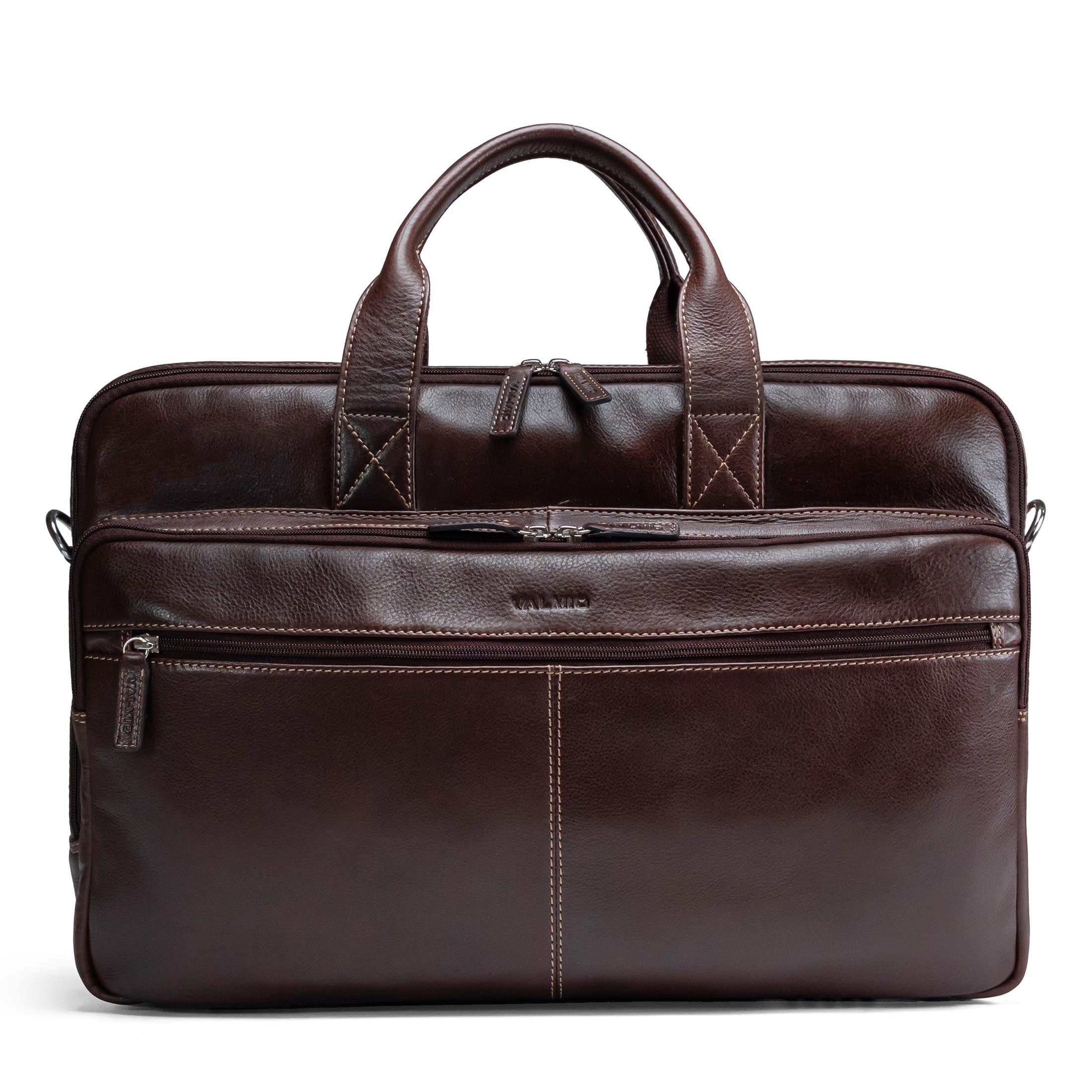 Valmio Vigo Genuine Leather Bag Brown