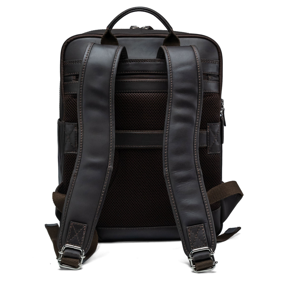 Lederrucksack Valmio York - Braun