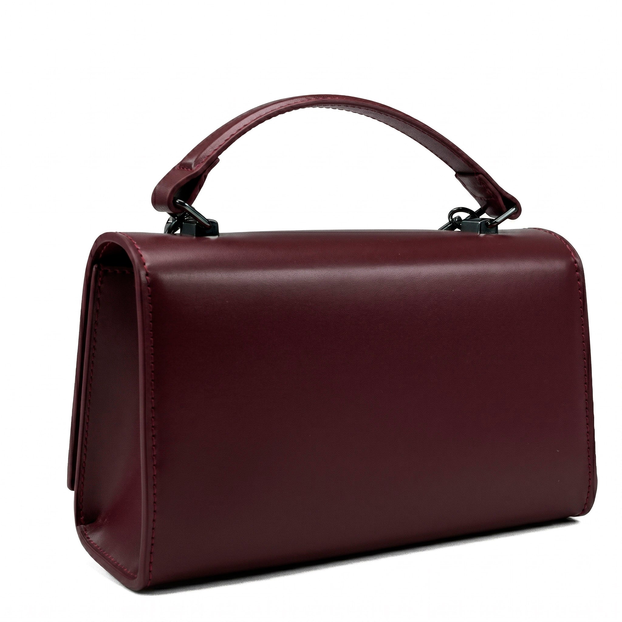 Valmio Rinora Leder Damenhandtasche - Burgunderrot