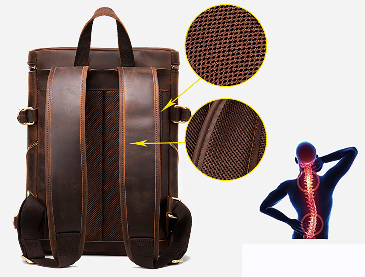 Valmio Dover Leather Backpack